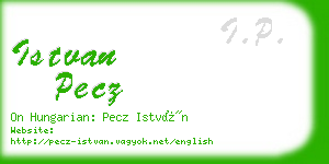 istvan pecz business card